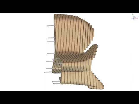 The principle of assembling a chair in a parametric style