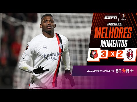 Gols e lances de Rennes x Milan