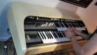 Video thumbnail for MOOG White Elephant CDX-0652 Cordovox Organ Demo by PunchandJudyDuo