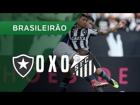 BOTAFOGO 0 X 0 SANTOS - MELHORES MOMENTOS - 04/08 - BRASILEIRÃO 2018