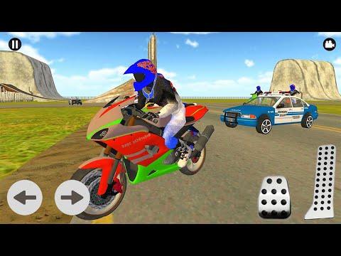 Bike Rider vs Police Car Chase Simulator - Bike Stunt Driving - Android Gameplay