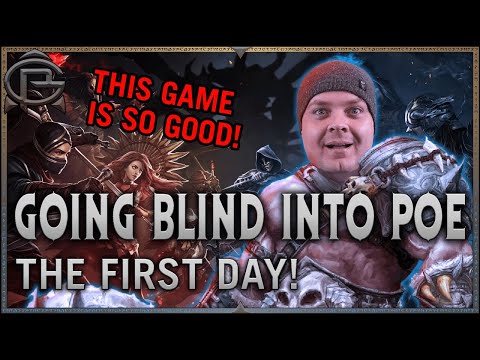 Going BLIND Into Path Of Exile - My EYE OPENING First Day!