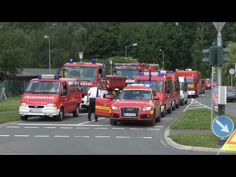 Feuerwehrbereitschaft 1 RP Köln (Aachen/Heinsberg) zur überörtlichen Hilfe nach Wesel