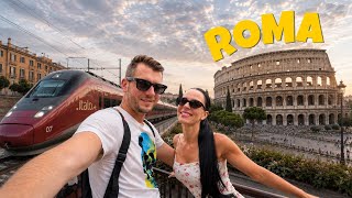 Traukiniu į ROMĄ - Kodėl milijonai turistų čia vyksta | Italija kelionės vlogas