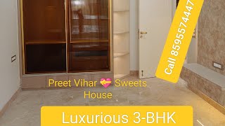 💥 3-BHK Flat for sale in Preet Vihar, New Delhi | builder floor in Block E, Preet Vihar, 💥