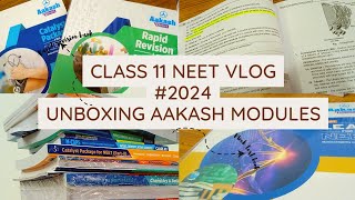 🩺🔥neet 2024 preparation 🙂📚*aakash modules Unboxing* 📃💉formula revision bank, mock test books 🥰#neet