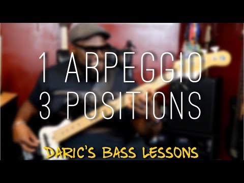 How to Play a Minor 7 Arpeggio in 3 Positions | Daric Bennett's Bass Lessons