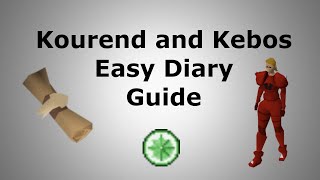 Kourend and Kebos Easy Diary Guide