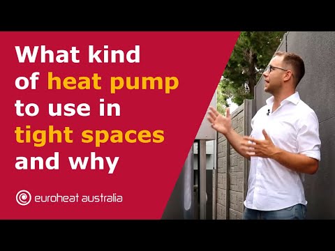 What kind of heat pump to use in tight spaces and why