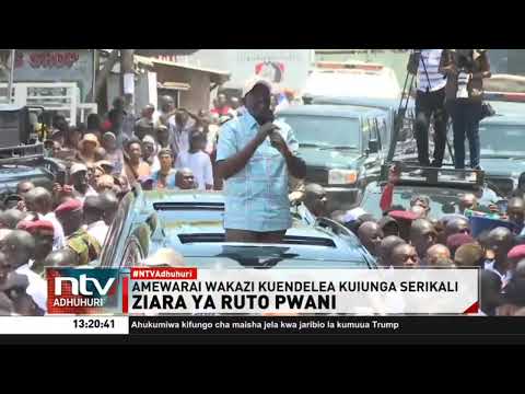 Rais Ruto azuru kaunti ya Kilifi kuzindua mpango wa NYOTA