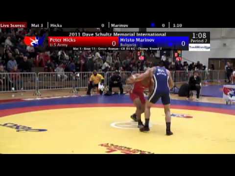 Schultz Greco 84kg Peter Hicks (Army) vs. Hristo Marinov (BUL)