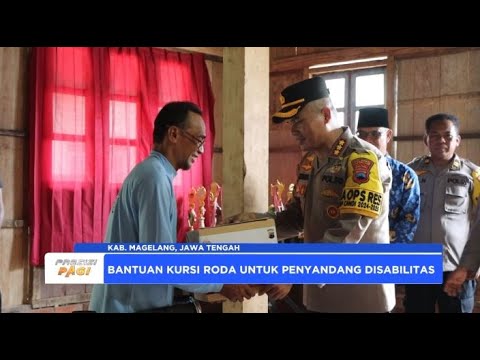 KAPOLRESTA MAGELANG BERI BANTUAN KURSI RODA