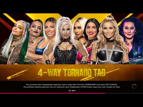 NXT WWE 2k20 - Liv Morgan/Ruby vs Mandy Rose/Dana Brooke vs Carmella/Billie Kay vs Natalya/Tamina