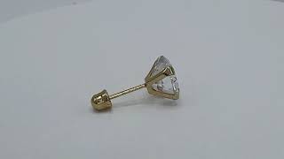 Broquel de Oro 10K corte brillante 7mm