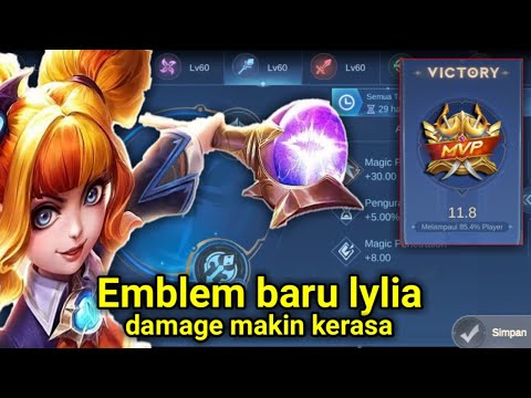 Seting emblem terbaru mage lylia || build lylia tersakit