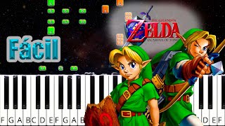 Bosque Perdido - Zelda Ocarina del Tiempo - Piano Facil Tutorial - KeySynth