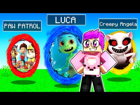Can LANKYBOX Survive These MINECRAFT PORTALS?! (LUCA, TALKING ANGELA, PAW PATROL, + MORE!)