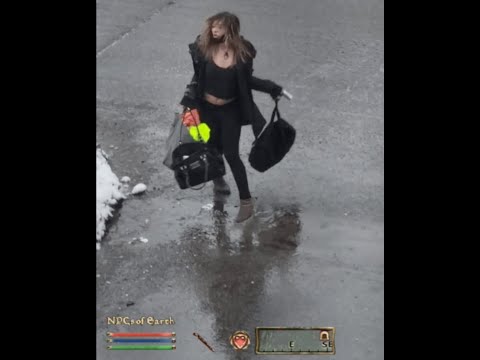 Real Life NPC Struggles with Maxxed Out Inventory | Oblivion NPC