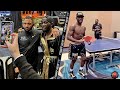 TERENCE CRAWFORD EMBRACES KELL BROOK AFTER KNOCKOUT WIN; CELEBRATES BY PLAYING PING PONG