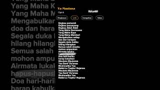 Download lagu Lirik Lagu Ya maulana-Opick 🎶 mp3