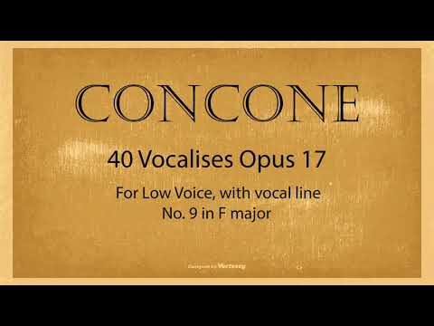 Concone Opus 17 No. 09, with vocal line