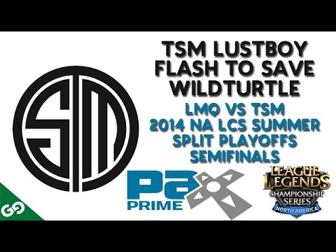 TSM Lustboy Flash to Save Wildturtle - LMQ vs TSM - 2014 NA LCS Summer Split Playoffs Semifinals