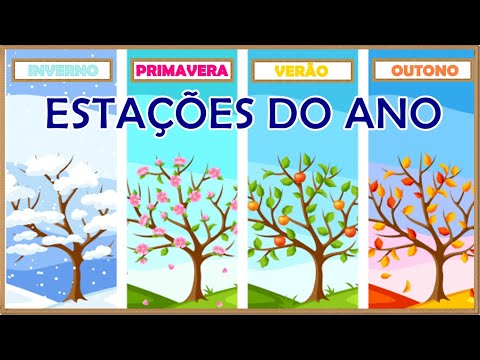 As Estações do ano e suas características║Primavera🌼, Verão☀️, Outono🍂, Inverno☃️ ║Animação