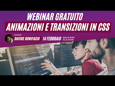 Webinar Front-end Developer: Animazioni e Transizioni CSS | Musa Formazione
