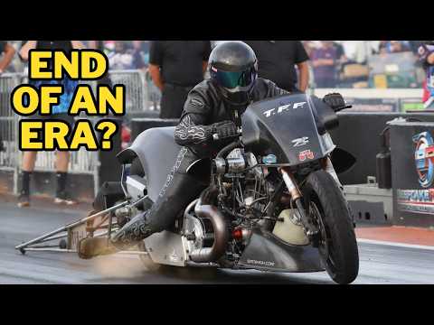 Bizare Situation at All Harley Drag Races!