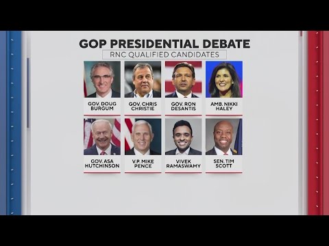 1st GOP presidential debate to be held Wednesday night