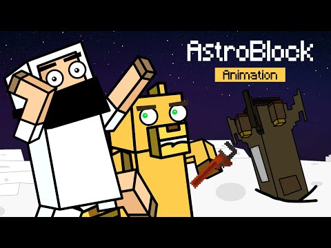 #1 The AstroBlock - Escaping Asteroids But... (Minecraft Animation)