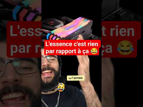 💻😂 La ram est encore plus chère que l'essence 🤣 #hardware #tech #gaming