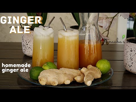 homemade Ginger Ale recipe  I  ginger ale with real ginger  I refreshing drinks recipes
