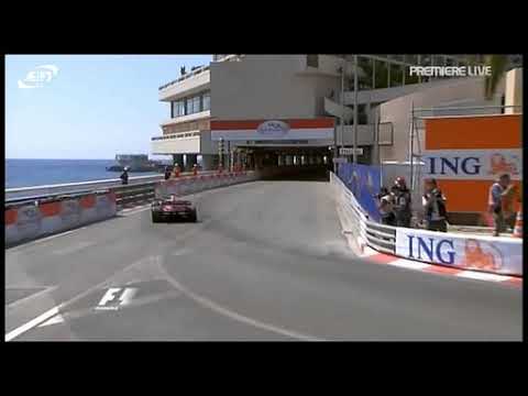 Monaco 2008 Kimi Räikkönen touching the Wall