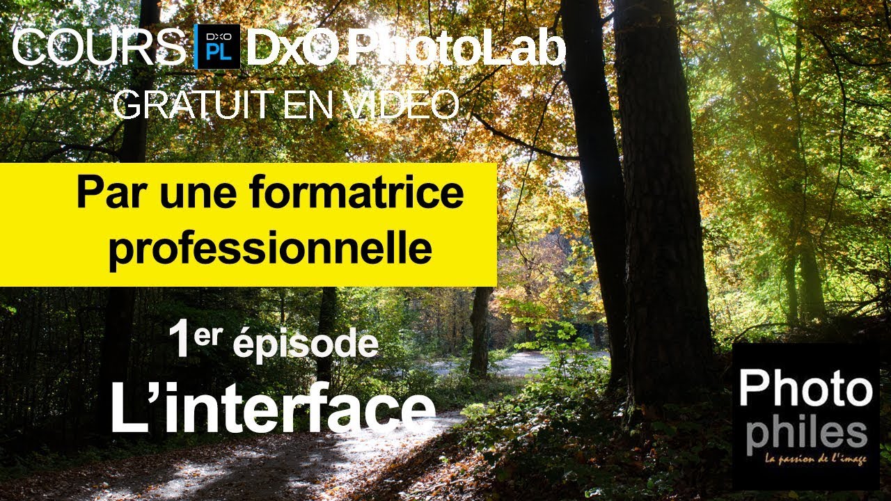 N°1 Cours DxO PhotoLab. L'interface et le tri des images