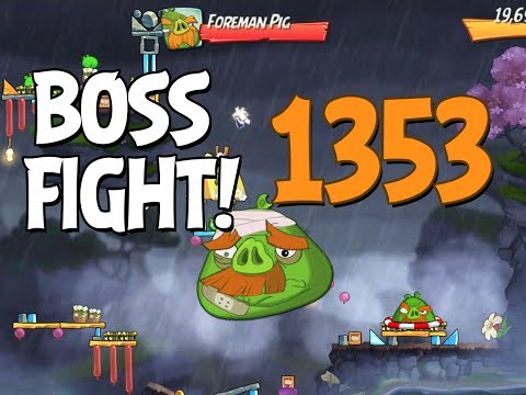 Angry Birds 2 Boss Fight 194! Foreman Pig Level 1353 Walkthrough - iOS, Android