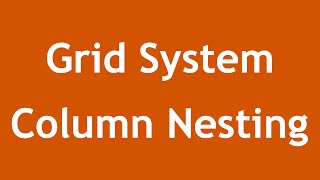 [ Twitter Bootstrap 3 In Arabic ] #10 - Grid System Column Nesting