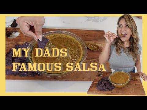 My Dad's Famous Salsa | Salsa de Tomatillo