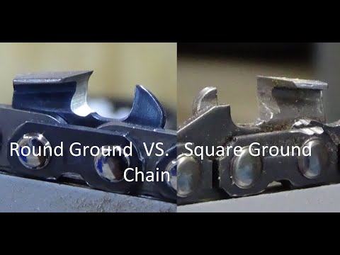 Round ground vs. Square ground chain in 50cm oak