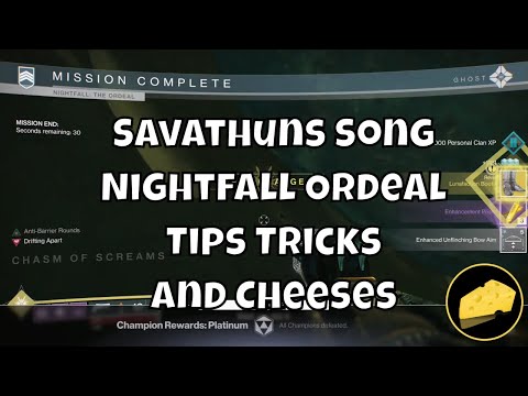 Savathuns Song Nightfall Ordeal Tips Tricks and Cheeses