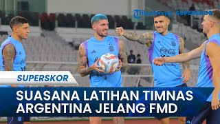 Download lagu Suasana Latihan Timnas Argentina Jelang Laga Kontra Indonesia di FIFA Matchday mp3
