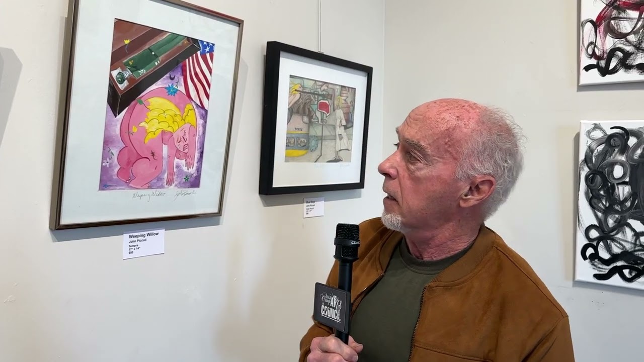 John Piccoli Discusses His Newest Artwork at the West Orange Art Gallery, West Orange, NJ