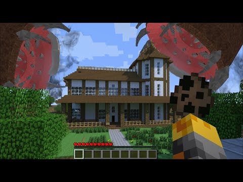 Unkillable Boss invades Minecraft House!