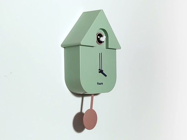 Vídeo relacionado con Fisura - Reloj de Cuco. Reloj Pared. Reloj Pared Original para Regalo. 3 Pilas AA no Incluidas. Medidas: 21,5 x 8 x 41,5 cm. Plástico ABS. (Menta)