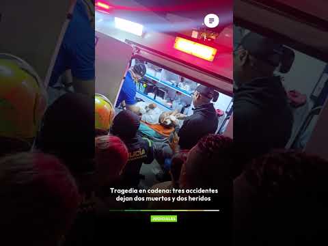 Noche trágica en el Atlántico: dos jóvenes muertos y dos heridos en tres accidentes