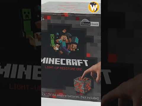 Minecraft Gadget that You Can Buy Today - Redstone Ore Lamp