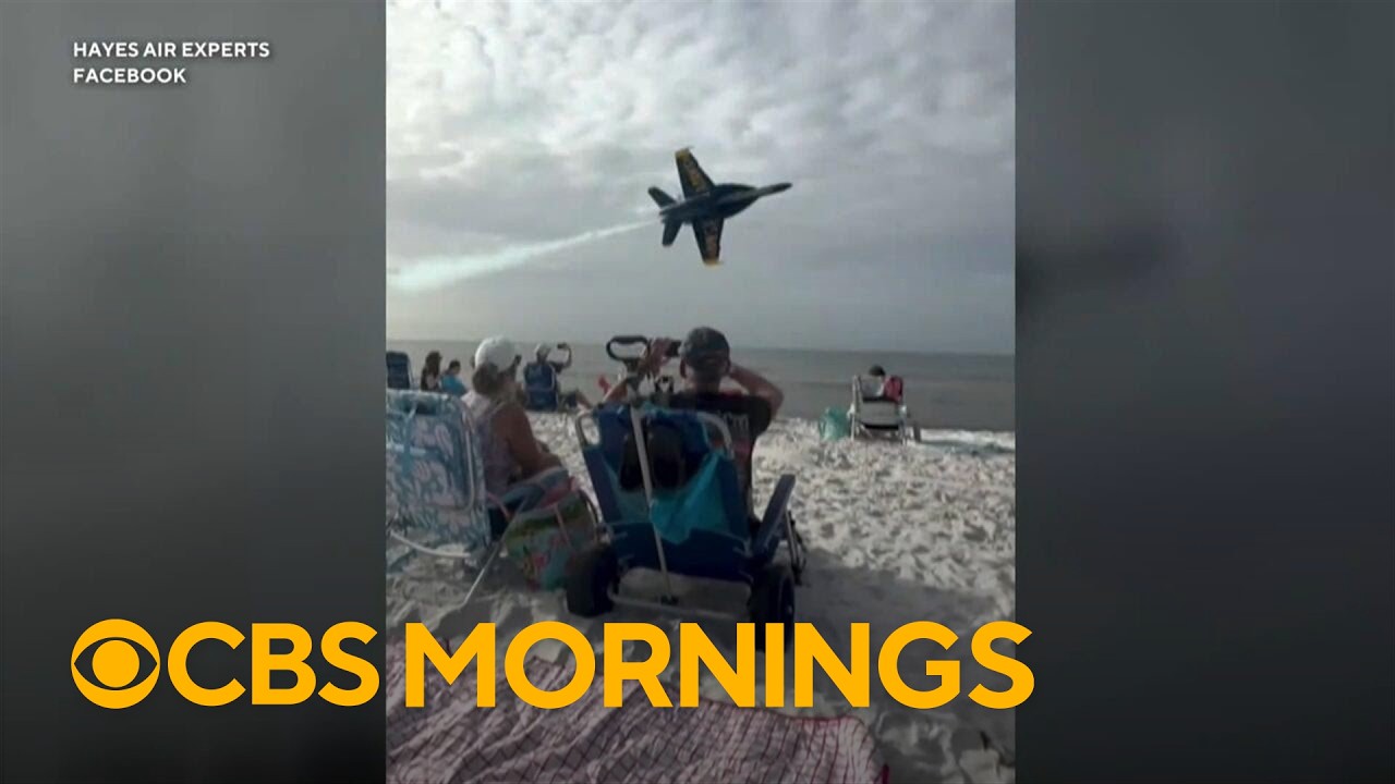 Video shows low Blue Angels flyover at event in Florida