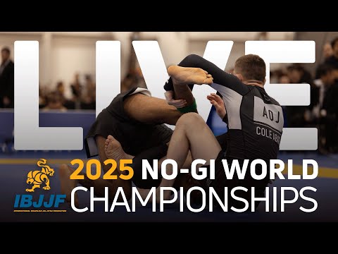 LIVE: 2025 IBJJF No-Gi Worlds | Black Belts, Day 2