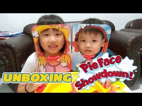 Unboxing Hasbro's Pie Face Showdown with Renren & Eyton