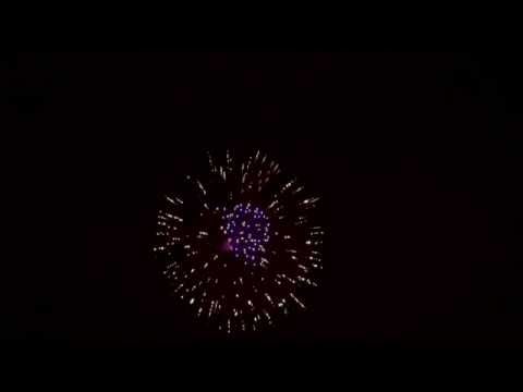 SCP74/125 - 125mm Gold Glitter Wave to Purple with Purple Core Shell